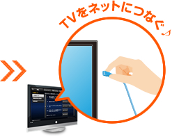 TVをネットにつなぐ♪