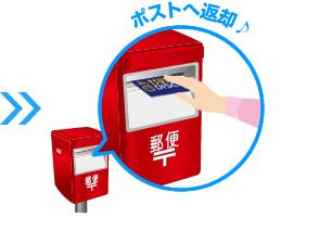 ポストへ返却♪