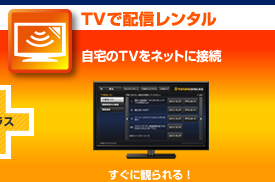 宅配DVD・CDレンタル+TVで配信レンタル