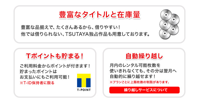 豊富なタイトルと在庫量！　届くのが早い！　Tポイントも貯まる！　自動繰り越し