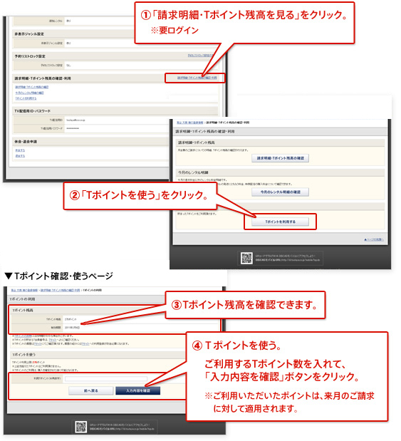 解説：月額レンタルでTポイントを使う場合