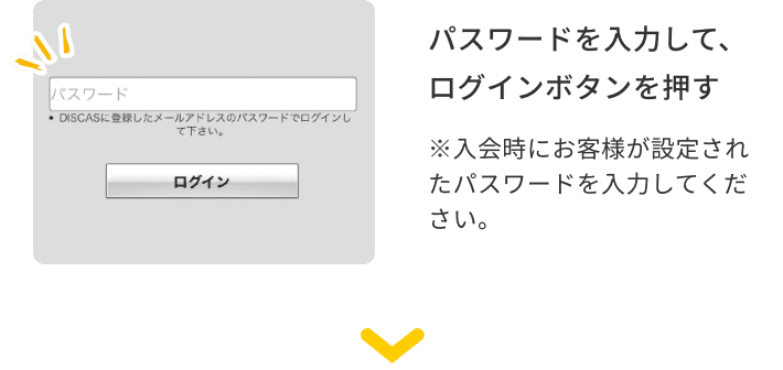 パスワード入力