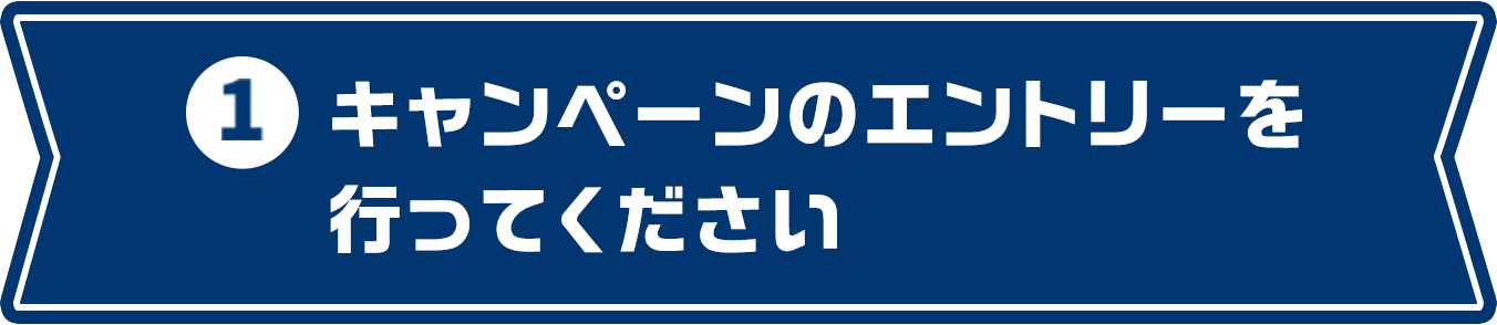 1 キャンペーンのエントリーを行ってください